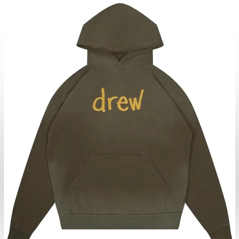 Drew House Scribble Oversized Hoodie 'Faded Olive Green'